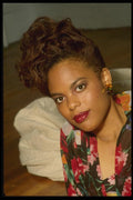 198065 Black Model, Updo Hair A4 Photo Print