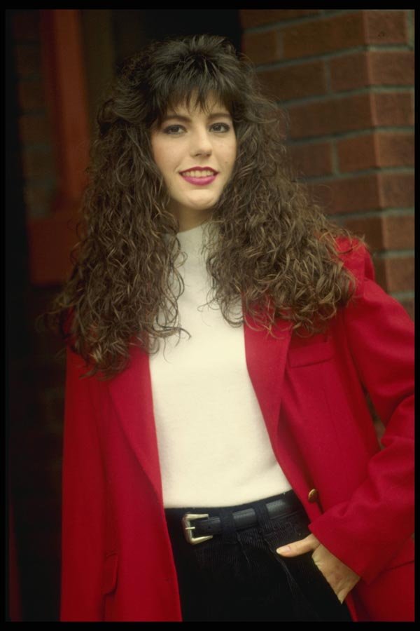198072 Brunette In Red Jacket A4 Photo Print