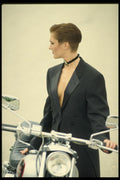 198083 Tuxedo & Motorcycle A4 Photo Print
