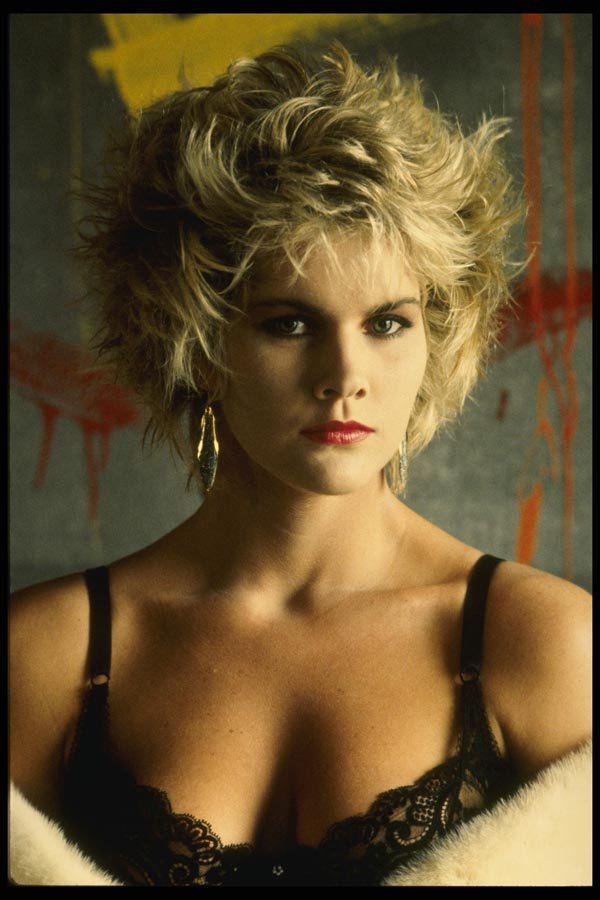 198099 Beautiful Blonde In Lace A4 Photo Print
