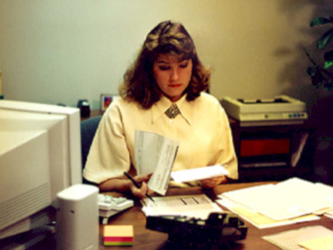 1980s office worker1980s 1990s A4 Photo Print