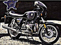1981 bmw r 100cs motorbike A4 Photo Print