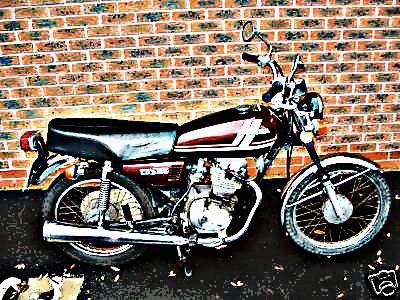 1981 cg125 motorbike A4 Photo Print