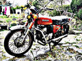 1981 suzuki sb200 motorbike A4 Photo Print