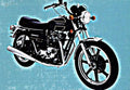 1981 t140d motorbike A4 Photo Print