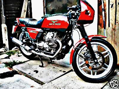 1981 v50 motorbike A4 Photo Print