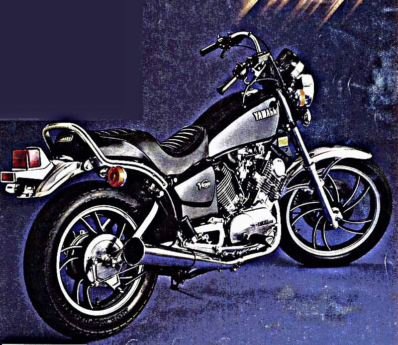 1981 xv750 virago motorbike A4 Photo Print