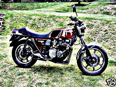 1981 z1000 motorbike A4 Photo Print
