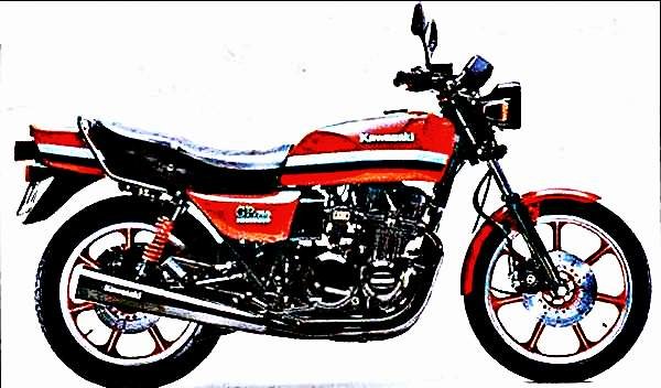 1982 gpz750 motorbike A4 Photo Print