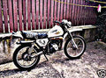 1982 kawasaki ke125 motorbike A4 Photo Print