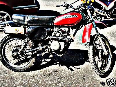1982 xl100 motorbike A4 Photo Print