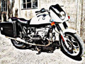 1983 Bmw R65 motorbike A4 Photo Print