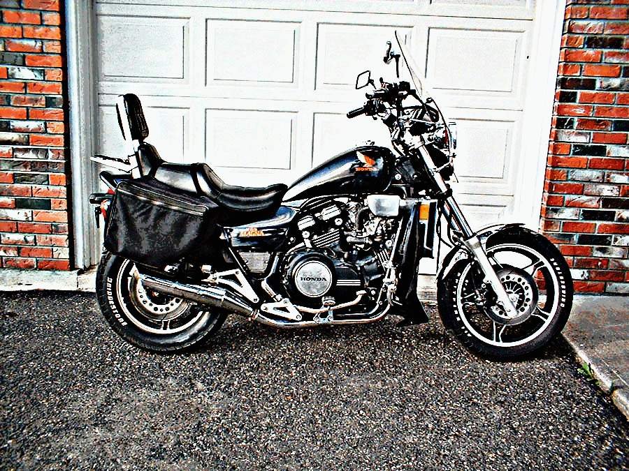 1983 Honda Vf1100C motorbike A4 Photo Print