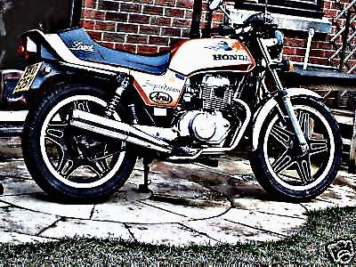 1983 cb250 motorbike A4 Photo Print