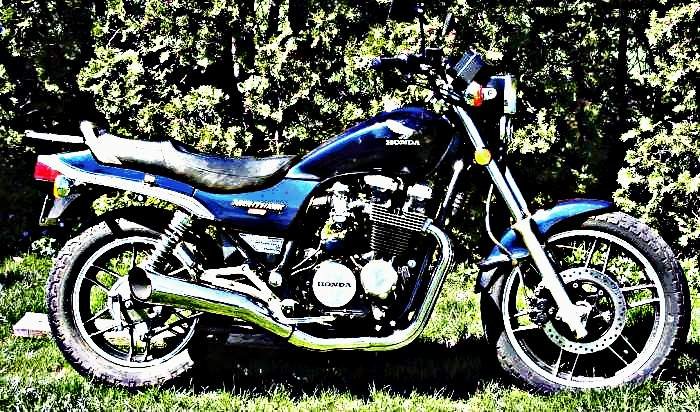 1983 cb650sc motorbike A4 Photo Print