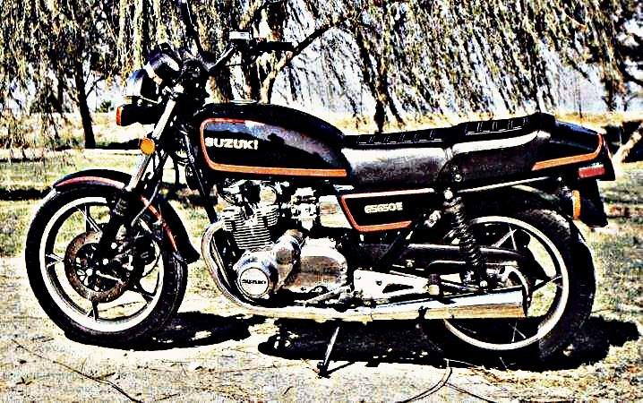 1983 gs650e motorbike A4 Photo Print