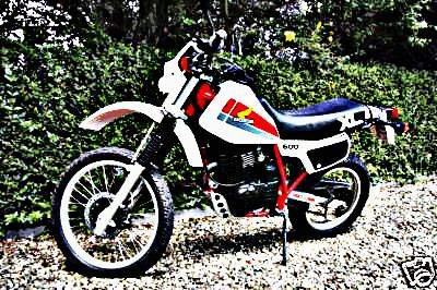 1983 honda xl600 motorbike A4 Photo Print