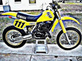 1983 yz490 motorbike A4 Photo Print