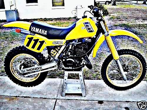 1983 yz490 motorbike A4 Photo Print