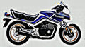 1984 gsx550es motorbike A4 Photo Print