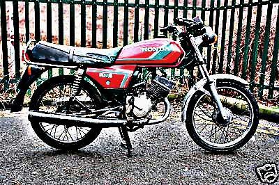 1984 h100 motorbike A4 Photo Print