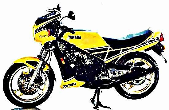 1984 rd350 motorbike A4 Photo Print