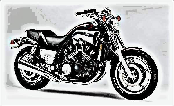 1984 v max motorbike A4 Photo Print