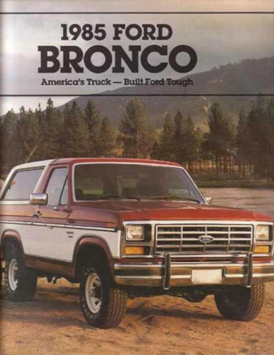 1985 Bronco Brochure Vintage Retro Advert Ads A4 Photo Print