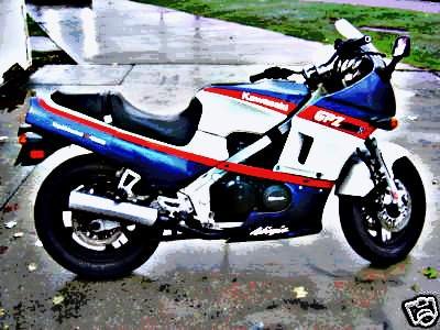 1985 gpz600r motorbike A4 Photo Print