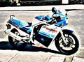 1985 gsxr750f motorbike A4 Photo Print
