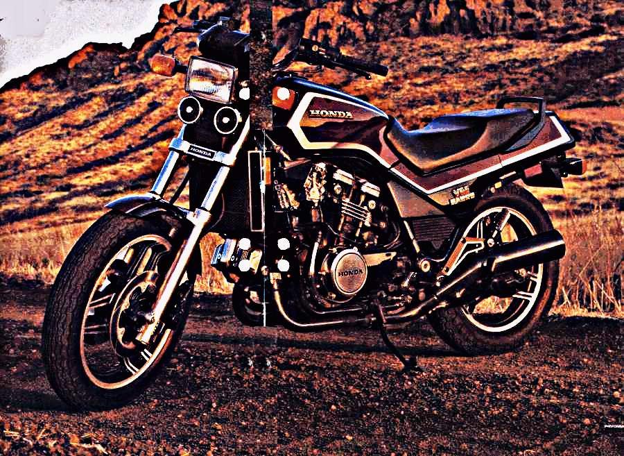1985 v65 motorbike A4 Photo Print
