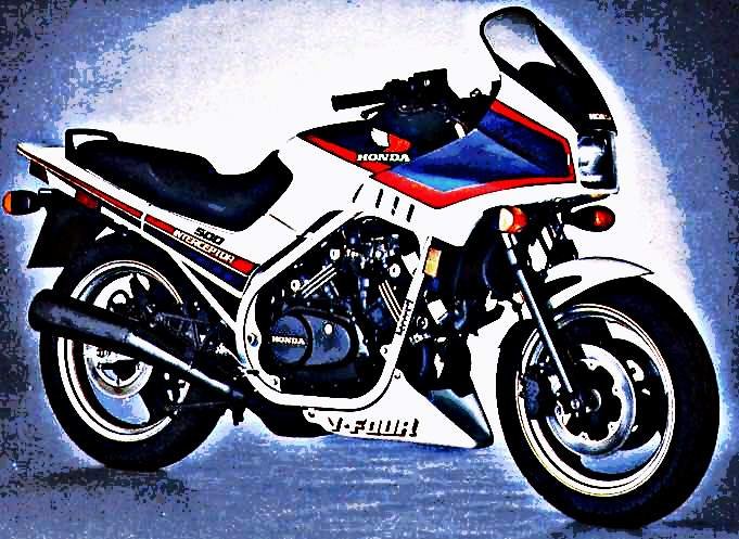 1985 vf500f motorbike A4 Photo Print