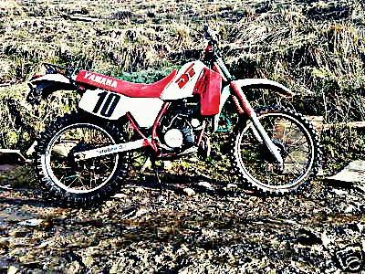 1985 yamaha dt125 motorbike A4 Photo Print