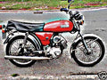 1985 yb100 motorbike A4 Photo Print