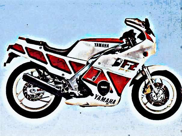 1986 fz600 motorbike A4 Photo Print