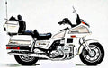 1986 gl1200 motorbike A4 Photo Print