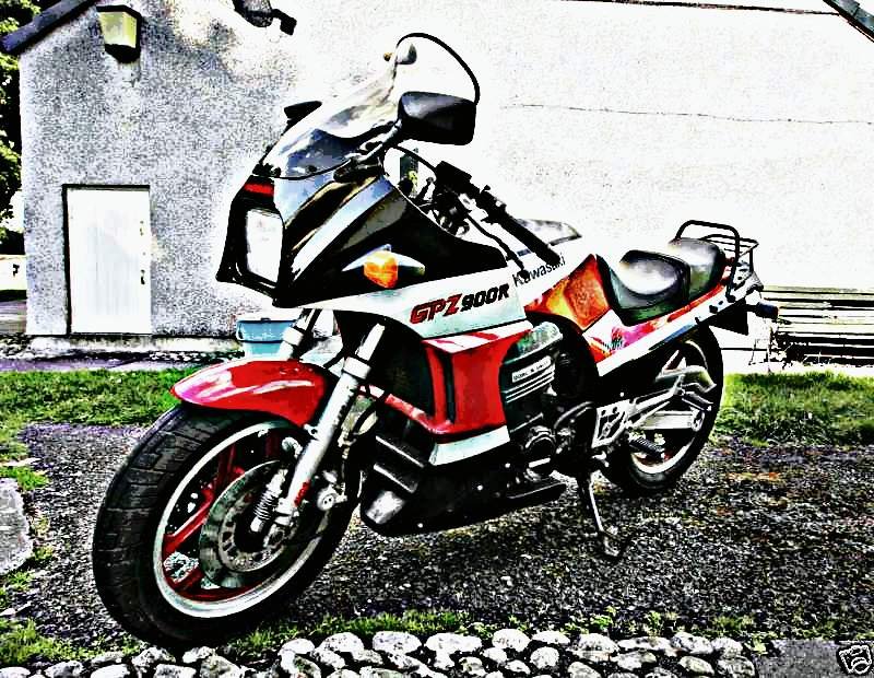 1986 gpz900 motorbike A4 Photo Print