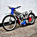 1986 jawa speedway motorbike A4 Photo Print