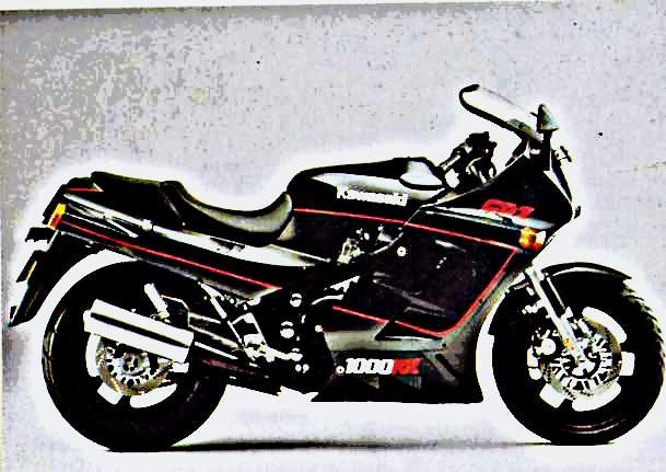 1987 gpz1000rx motorbike A4 Photo Print