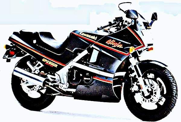 1987 gpz600r motorbike A4 Photo Print