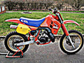 1987 honda cr500 motorbike A4 Photo Print