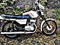 1987 jawa 350 motorbike A4 Photo Print