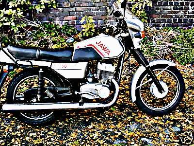 1987 jawa 350 motorbike A4 Photo Print