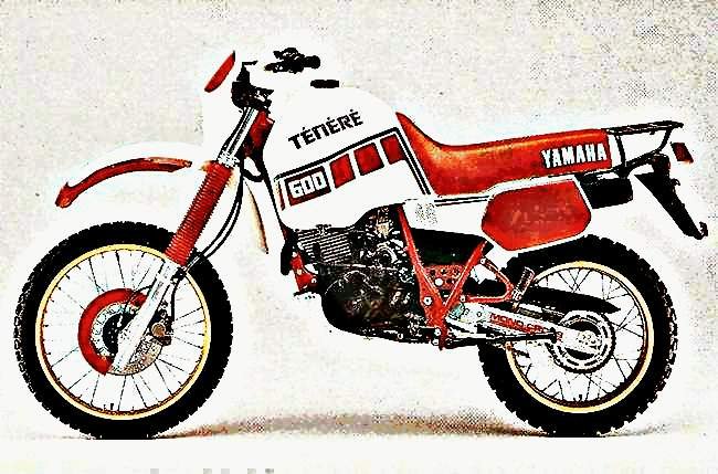 1987 tenere motorbike A4 Photo Print