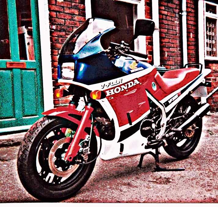 1987 vf500 motorbike A4 Photo Print