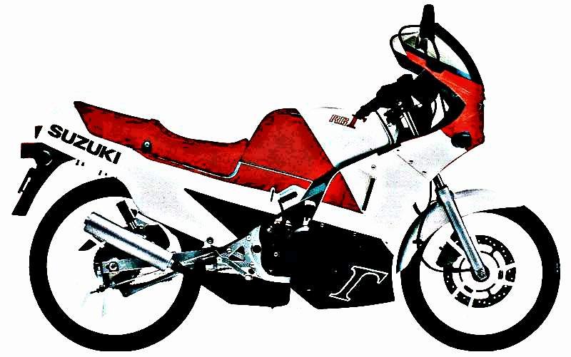 1988 gamma motorbike A4 Photo Print