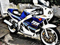 1989 fzr1000 motorbike A4 Photo Print