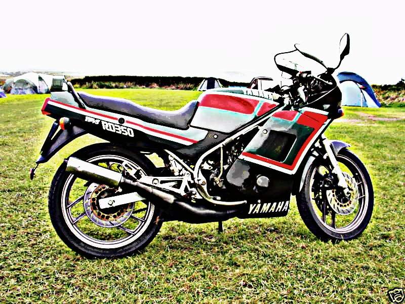 1989 rd350 motorbike A4 Photo Print