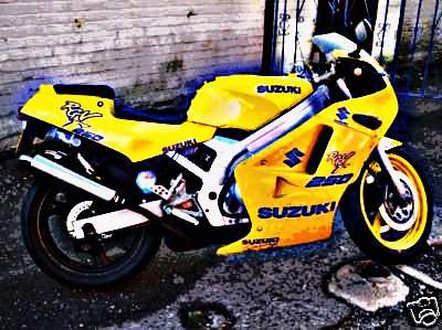 1989 suzuki rgv250 motorbike A4 Photo Print