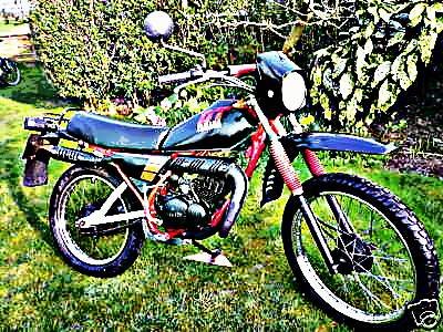 1989 yamaha dt50 motorbike A4 Photo Print